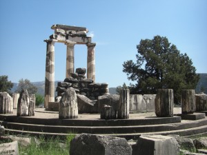 Athene Tempel in Delphi